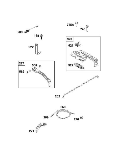 B&S - 08â  08P502-0129-H1 D - CONJUNTO DE ELEMENTOS DE MANDO de la marca Stihl