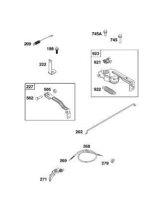 B&S - 08â  08P502-0131-H1 D - CONJUNTO DE ELEMENTOS DE MANDO de la marca Stihl