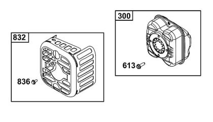 B&S - 08â  08P502-0131-H1 I - CONJUNTO DE GASES DE ESCAPE de la marca Stihl