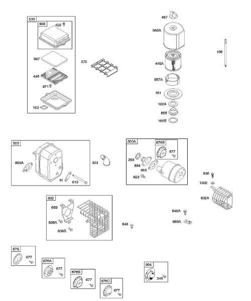 B&S - 09â  091212-1360-E1 A - Depurador de aire, sistema de escape de la marca Stihl