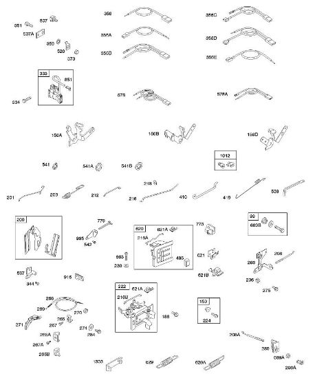B&S - 09â  091212-1360-E1 F - Mandos, resorte de regulador, encendido de la marca Stihl