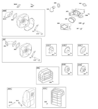 B&S - 09â  093312-0182-B1 A - Depurador de aire, sistema de escape de la marca Stihl
