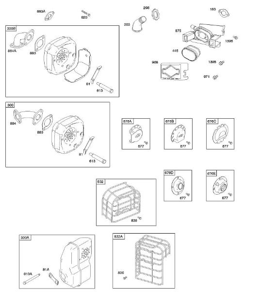 B&S - 09â  093312-1182-B1 A - Depurador de aire, sistema de escape de la marca Stihl