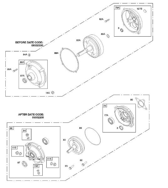 B&S - 09â  093312-1182-B1 G - Cambio reductor de la marca Stihl