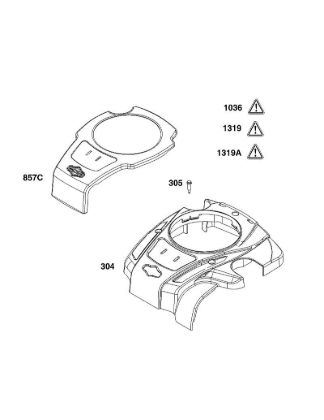 B&S - 09â  093J02-0079-H5 B - CONJUNTO DE CARCASA DEL VENTILADOR de la marca Stihl