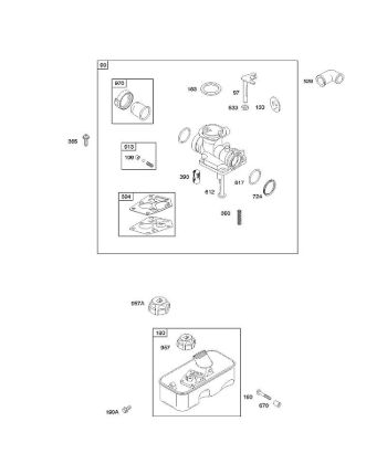 B&S - 09â  09D902-2236-B1 E - Carburador, suministro de combustible de la marca Stihl