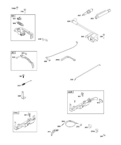 B&S - 09â  09P602-0009-F1 B - Armadura, mandos, sistema eléctrico, resorte de regulador, encendido, bují­a de encendido de la marca Stihl