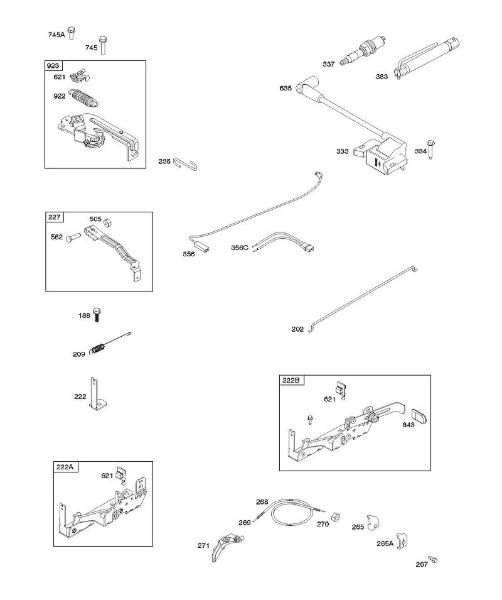 B&S - 09â  09P602-0012-H1 B - Armadura, mandos, sistema eléctrico, resorte de regulador, encendido, bují­a de encendido de la marca Stihl