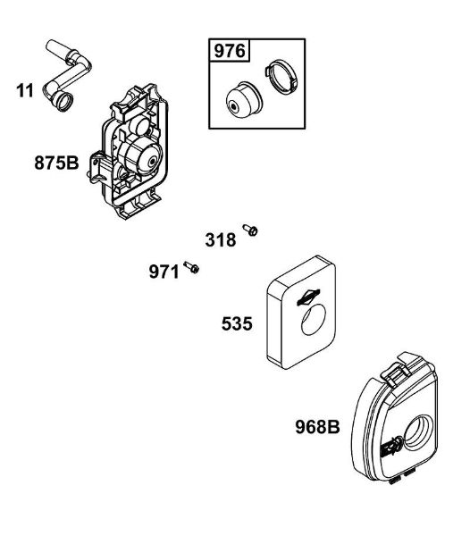 B&S - 09â  09P602-0124-H1 A - CONJUNTO DE FILTRO DE AIRE de la marca Stihl