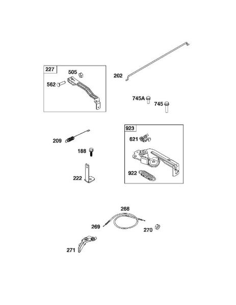 B&S - 09â  09P602-0124-H1 D - CONJUNTO DE ELEMENTOS DE MANDO de la marca Stihl