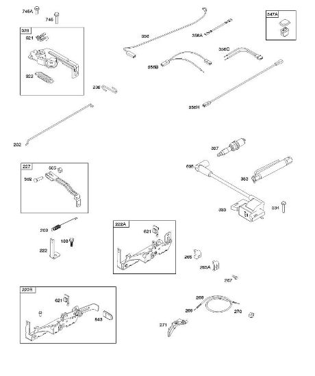 B&S - 09â  09P702-0054-H1 B - Armadura, mandos, sistema eléctrico, resorte de regulador, encendido, bují­a de encendido de la marca Stihl