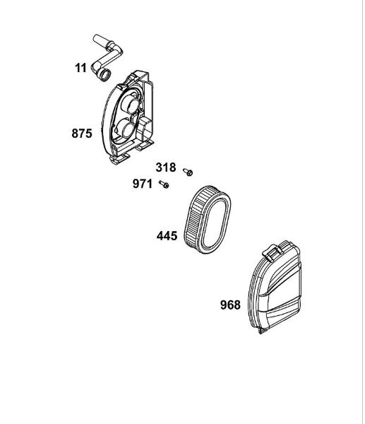 B&S - 09â  09P702-0231-H1 A - CONJUNTO DE FILTRO DE AIRE de la marca Stihl
