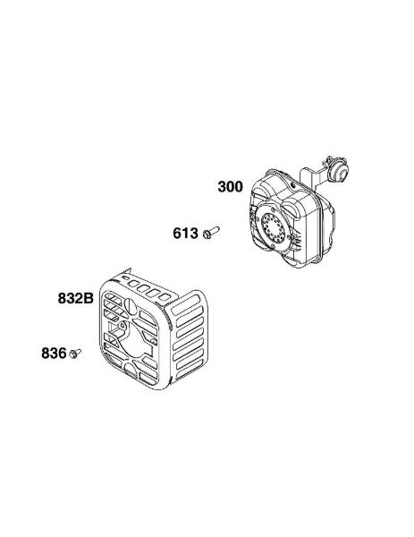 B&S - 09â  09P702-0237-H5 I - CONJUNTO DE GASES DE ESCAPE de la marca Stihl