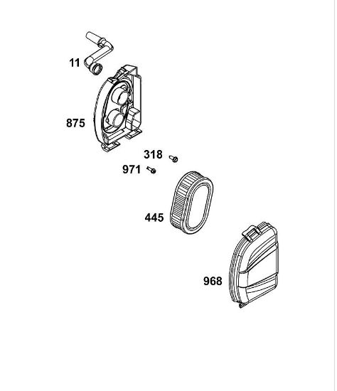 B&S - 09â  09P702-0240-H5 A - CONJUNTO DE FILTRO DE AIRE de la marca Stihl