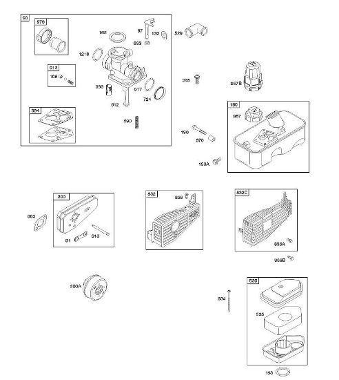 B&S - 09â  09T602-0126-H1 A - Depurador de aire, carburador, sistema de escape, suministro de combustible de la marca Stihl