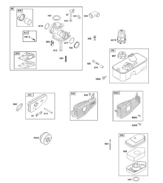 B&S - 09â  09T602-0127-H1 A - Depurador de aire, carburador, sistema de escape, suministro de combustible de la marca Stihl