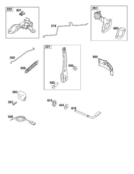 B&S - 10â  100602-0036-H5 D - CONJUNTO DE ELEMENTOS DE MANDO de la marca Stihl
