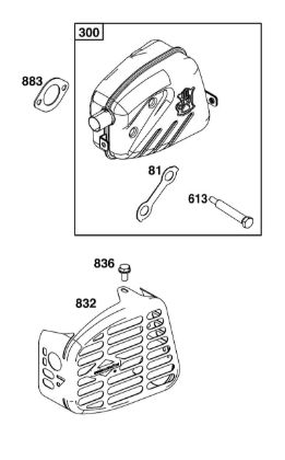 B&S - 10â  100602-0036-H5 I - CONJUNTO DE GASES DE ESCAPE de la marca Stihl