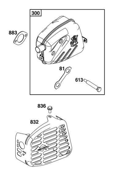 B&S - 10â  100602-0036-H5 I - CONJUNTO DE GASES DE ESCAPE de la marca Stihl