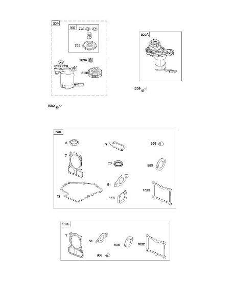 B&S - 10â  100602-2118-B8 F - Motor de arranque eléctrico/Juegos de juntas de la marca Stihl
