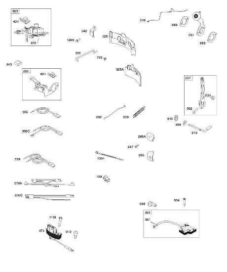 B&S - 10â  100802-0126-H8 B - Generador, freno, mandos, resorte de regulador, encendido de la marca Stihl