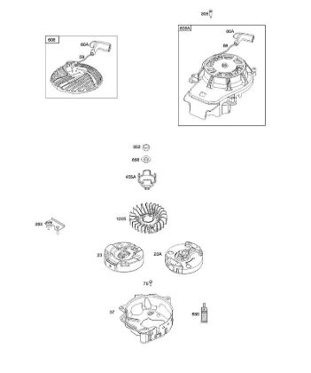 B&S - 10â  103M02-0061-H1 H - Volante, arranque con rebobinado de la marca Stihl