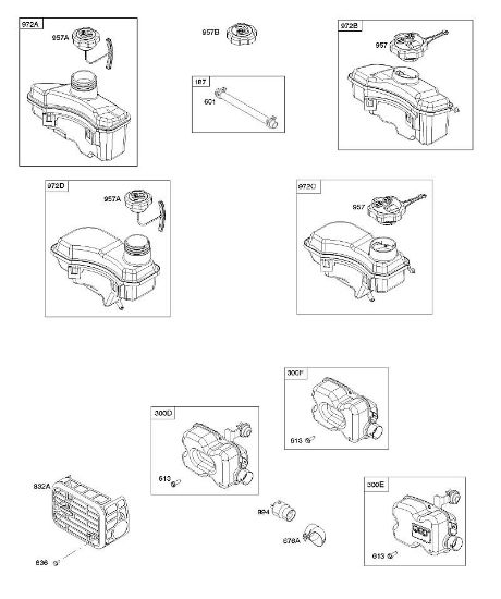 B&S - 10â  104M05-0024-H1 H - Sistema de escape, suministro de combustible de la marca Stihl