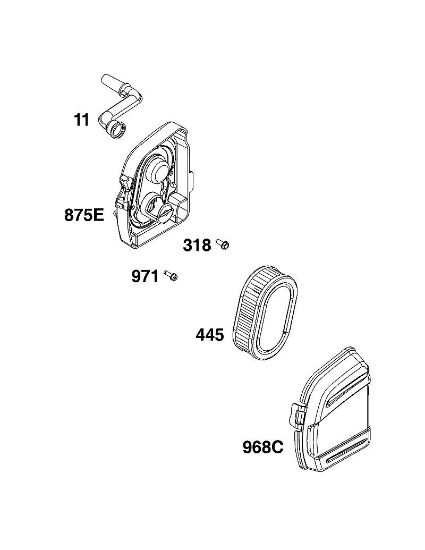 B&S - 10â  104M0B-0123-H5 A - CONJUNTO DE FILTRO DE AIRE de la marca Stihl