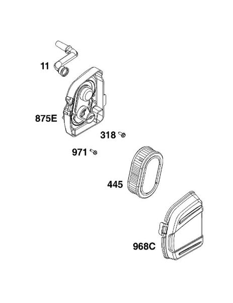 B&S - 10â  104M0B-0123-H5 A - CONJUNTO DE FILTRO DE AIRE de la marca Stihl