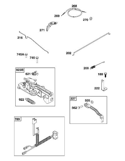 B&S - 10â  104M0B-0123-H5 D - CONJUNTO DE ELEMENTOS DE MANDO de la marca Stihl