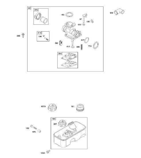B&S - 10â  10A902-2128-E1 D - Carburador, suministro de combustible de la marca Stihl