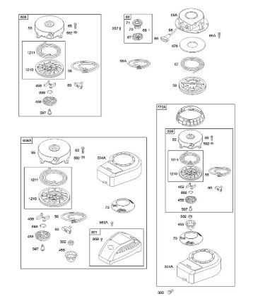 B&S - 10â  10A902-2128-E1 G - Arranque con rebobinado de la marca Stihl