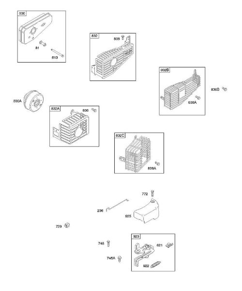 B&S - 10â  10D902-0136-B1 C - Freno, sistema de escape de la marca Stihl