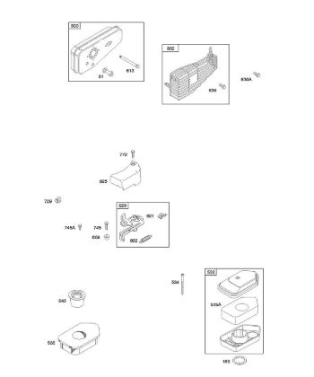 B&S - 10â  10F902-0111-B1 A - Depurador de aire, freno, sistema de escape de la marca Stihl
