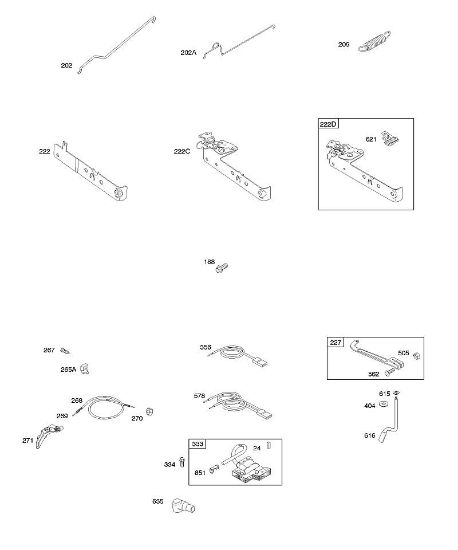 B&S - 10â  10F902-0111-B1 E - Mandos, resorte de regulador, encendido de la marca Stihl