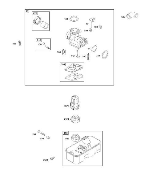 B&S - 10â  10T502-1111-B1 E - Carburador, suministro de combustible de la marca Stihl