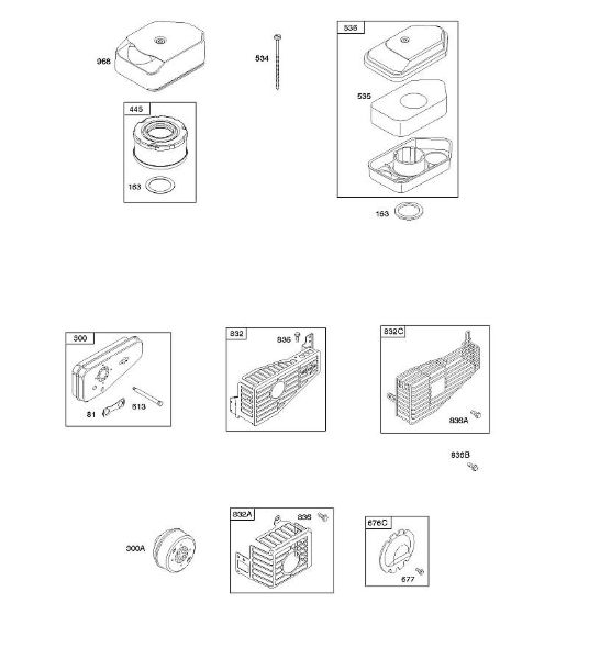 B&S - 10â  10T802-0180-B1 A - Depurador de aire, sistema de escape de la marca Stihl