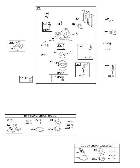 B&S - 11â  110492-0165-E1 B - Carburador, juegos de juntas carburador de la marca Stihl