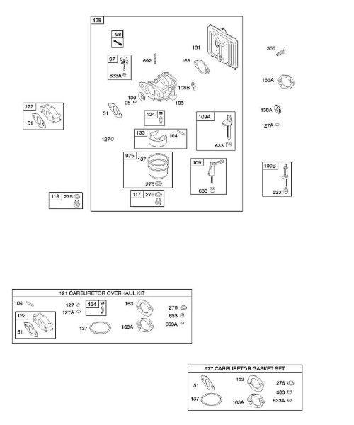 B&S - 11â  110492-0165-E1 B - Carburador, juegos de juntas carburador de la marca Stihl