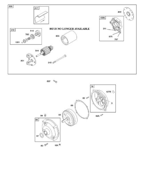 B&S - 11â  110492-0165-E1 E - Arranque eléctrico, engranaje reductor de la marca Stihl