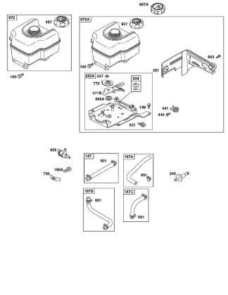 B&S - 11â  110492-0165-E1 G - Depósito de combustible, mangueras de combustible de la marca Stihl