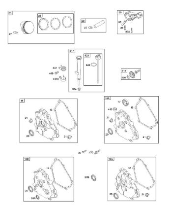 B&S - 11â  110492-0165-E1 I - Pistón/segmentos/biela, cubiertas de cárter cigüeóal de la marca Stihl