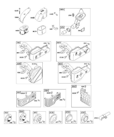 B&S - 12â  121602-0296-E1 A - Depurador de aire, sistema de escape de la marca Stihl