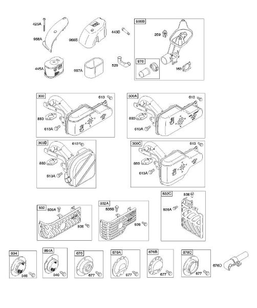 B&S - 12â  121602-0327-E1 A - Depurador de aire, sistema de escape de la marca Stihl