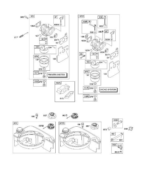 B&S - 12â  121602-0327-E1 E - Carburador, suministro de combustible de la marca Stihl