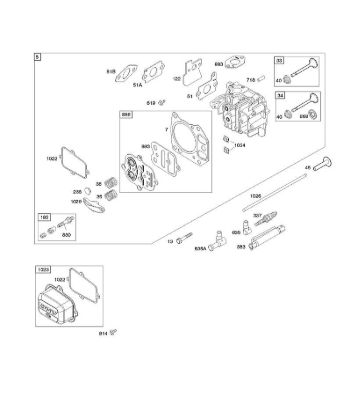 B&S - 12â  121602-0327-E1 F - Culata de la marca Stihl