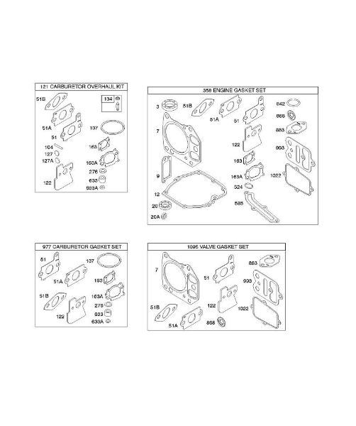 B&S - 12â  121602-0327-E1 G - Juegos/Juegos de juntas de la marca Stihl