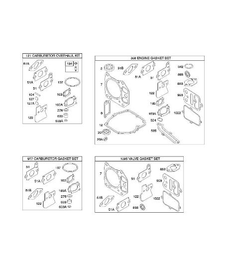 B&S - 12â  121602-0379-E1 G - Juegos/Juegos de juntas de la marca Stihl
