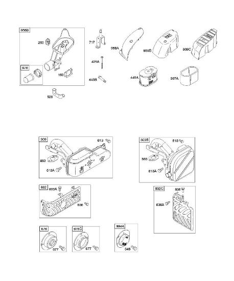 B&S - 12â  122602-0194-B1 A - Depurador de aire, sistema de escape de la marca Stihl