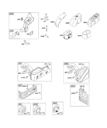 B&S - 12â  122602-0194-E1 A - Depurador de aire, sistema de escape de la marca Stihl